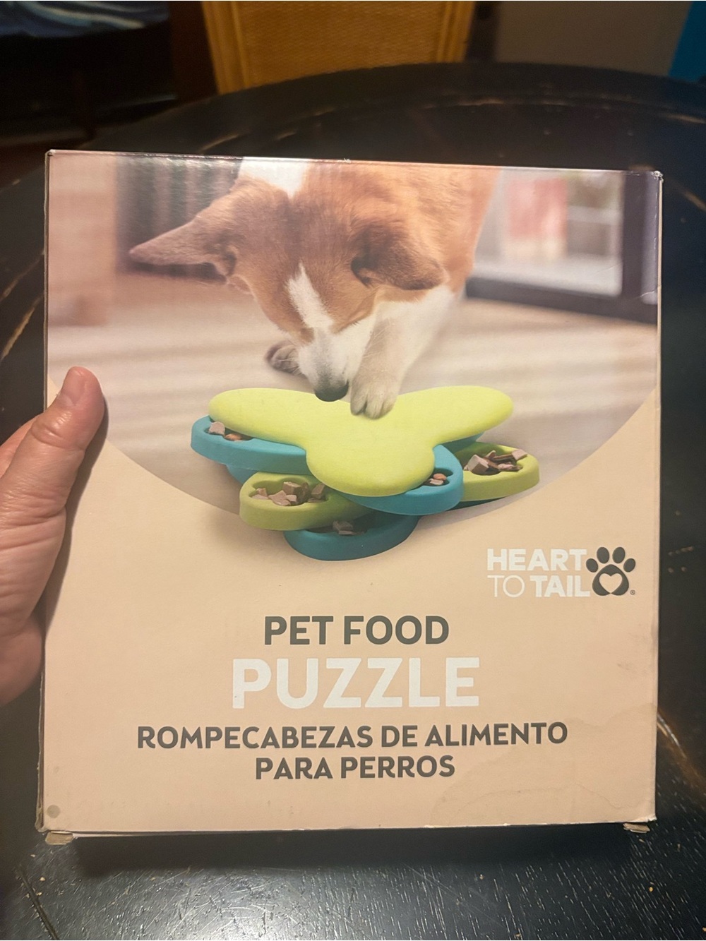 Pet Food Puzzle for Dog Treats Heart to Tail. Dog Toy